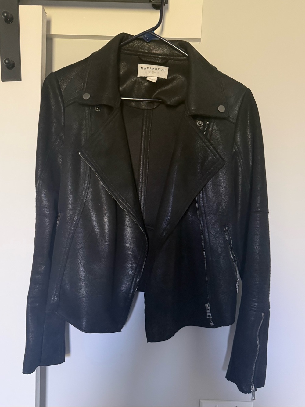 Marrakech Black  Asymmetric Moto Jacket